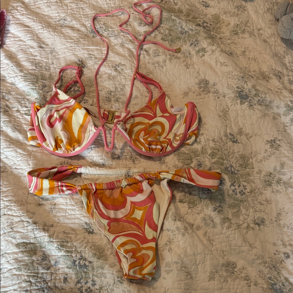 Beach Riot Retro Swirl Bikini Set